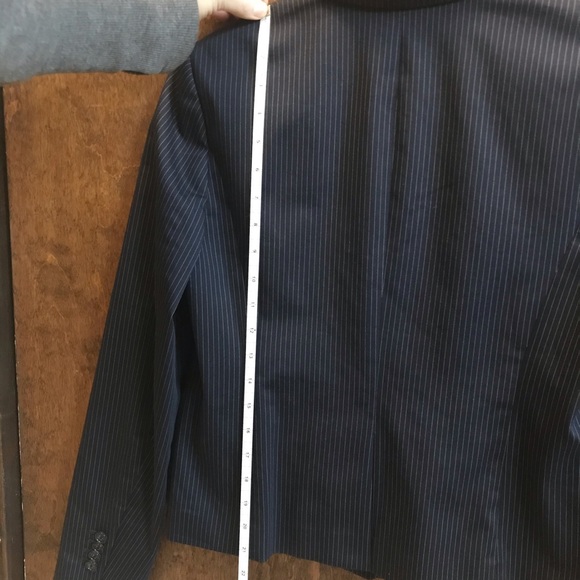 Ann Taylor Navy Pinstripe Jacket - Picture 5 of 6